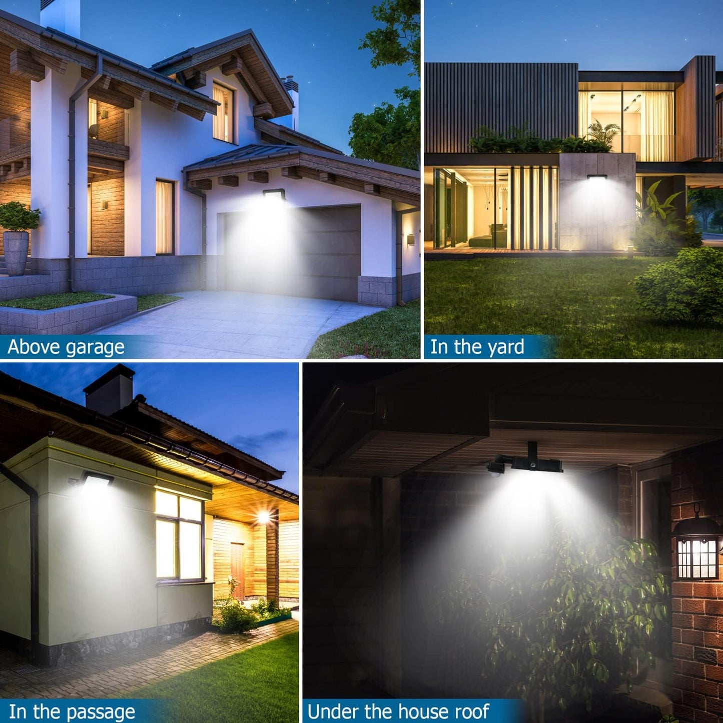 Aomeya Motion Sensor Outdoor Security Light, 30W 2750 Lumen LED Floodlights with PIR Sensor, IP66 Waterproof Motion Sensor Outdoor Wall Light with Remote Control for Garden, Backyard, Garage